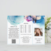 *~* カスタム – 写真QR三折パンフレット抽象芸術 (スタンド正面)