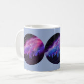 カスタム〔占星術の〕十二宮図カップル占星術 コーヒーマグカップ (正面左)