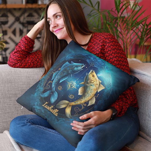 カスタム〔占星術の〕十二宮図占星術ファンタジーサンサイン クッション