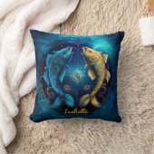 カスタム〔占星術の〕十二宮図占星術ファンタジーサンサイン クッション (ブランケット)