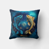 カスタム〔占星術の〕十二宮図占星術ファンタジーサンサイン クッション (裏面)