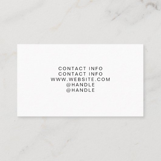 カスタム 名刺 (裏面)