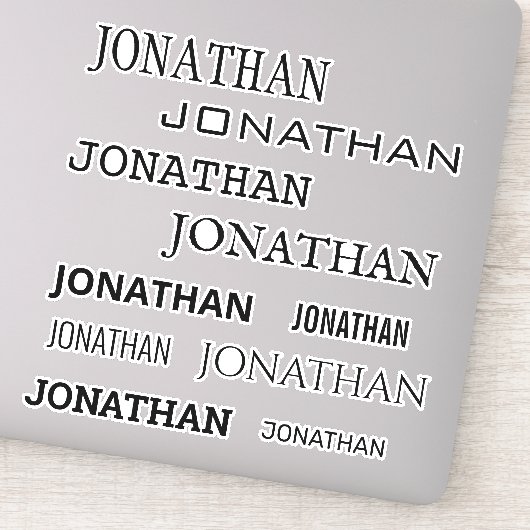 カスタム 名前 サイズ モノグラム ラップトップ タンブラー シール (詳細)