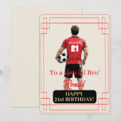 カスタム 名前 番号 テキスト サッカー男子 誕生日 シーズンカード (正面/裏面)