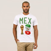 カスタム 名前 番号 メキシコ 2026 ワールドカップ Tシャツ (正面フル)