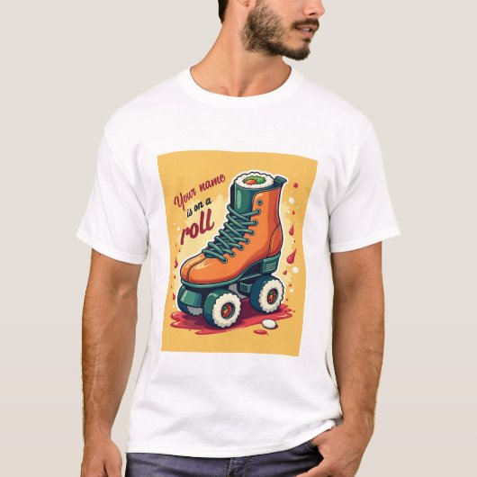 カスタム「大成功」寿司デザイン Tシャツ (正面)