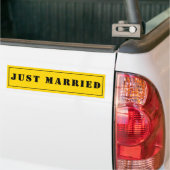 カスタム 夫婦になった記念の車ステッカー バンパーステッカー (トラック上)