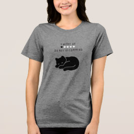 カスタム 寝起きの悪い猫のインテリア 女性用 トライブレンドTシャツ