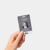 カスタム 小規模従業員 スタッフ フォト ID バッジ (手持ち)