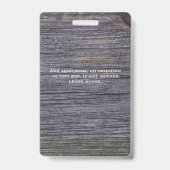 カスタム 小規模従業員 スタッフ フォト ID バッジ (裏面)