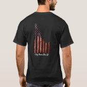 カスタム – 市名 – IDAHO PATRIOT BURNT WOOD CLR Tシャツ (裏面)