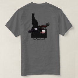カスタム – 市名 – SOARING PATRIOT EAGLE IDAHO Tシャツ