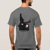 カスタム – 市名 – SOARING PATRIOT EAGLE IDAHO Tシャツ (裏面)