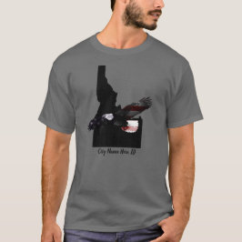カスタム – 市名 – SOARING PATRIOT EAGLE IDAHO Tシャツ