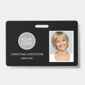 カスタム 従業員名 ロゴ 写真 法人 作業用 バッジ (正面)