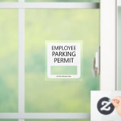 カスタム 従業員居住者駐車許可証 ビジネス ウィンドウサイン (ホーム)