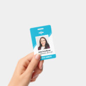 カスタム 従業員 ロゴ 写真 ID 名前 バッジ (手持ち)