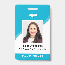 カスタム 従業員 ロゴ 写真 ID 名前 バッジ