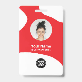 カスタム 従業員 現代のBlob IDカード QR バッジ