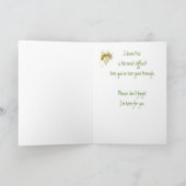 カスタム、悔やみや弔慰、甘いマウス カード (内部)