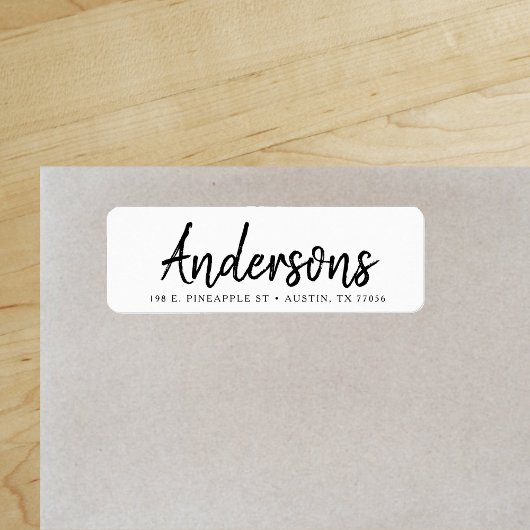 カスタム |手書き文字 |ファミリ |差出人住所 ラベル