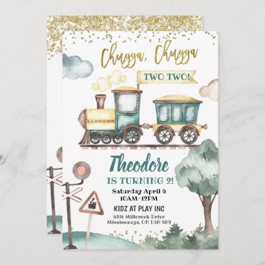 カスタム 招待状 (正面/裏面)