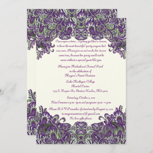 カスタム 招待状 (正面/裏面)