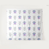 カスタム 教会 グッズ ロゴ 背景 タペストリー (正面(横))