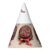 カスタム「文字を追加」ケーキキャンディイメージクラフト用品 パーティーハット (右)