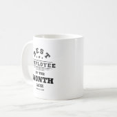 カスタム 月間ベスト従業員 賞 コーヒーマグカップ (正面左)