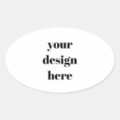 カスタム 楕円形シール (正面)