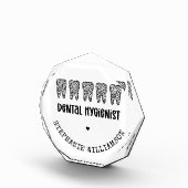 カスタム 歯科衛生士 レオパードプリント 歯 フォトブロック (右)