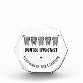 カスタム 歯科衛生士 レオパードプリント 歯 フォトブロック (正面)