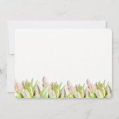 カスタム、母の日のブランチの招待状、チューリップ 招待状 (裏面)