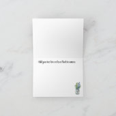 カスタム、水彩ワイルドフラワーハッピーバースデー カード (内部)