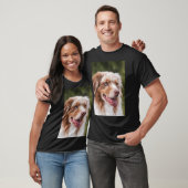 カスタム 犬の写真+テキスト入り Tシャツ (ユニセックス)