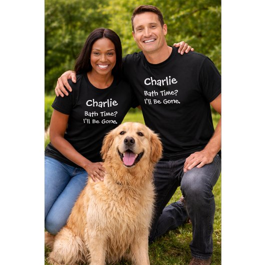 カスタム 犬好き | お風呂の時間になるとどこかに行ってしまう Tシャツ