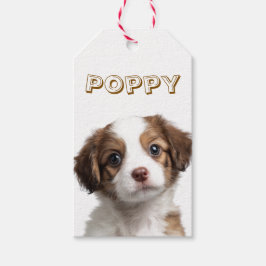 カスタム 犬 写真 & 名前 食品 ギフト タグ