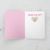 カスタム「猫から」バレンタインデー シーズンカード (内部)