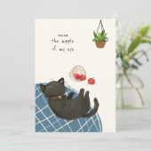 [カスタム] 猫の一日 - 私の目の中のリンゴ！ サンキューカード (スタンド正面)