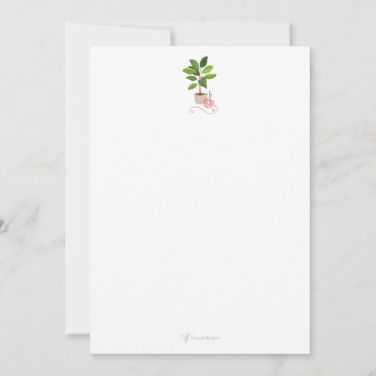 [カスタム] 猫の一日 - 編み物は愛だけ サンキューカード (裏面)