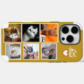 カスタム 猫パパ 写真コラージュ フォンケース 名前入り Case-Mate iPhoneケース (裏面 (横))