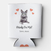 カスタム 猫 ペット 結婚式 缶クーラー (正面)