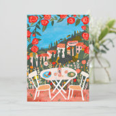 カスタム 田園の食事と景色のアート メニュー (スタンド正面)