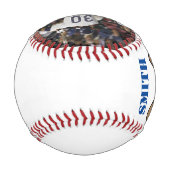 カスタム – 画像の追加Name & Number 野球ボール (裏面)