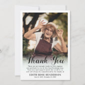 カスタム |白悔やみや弔慰 サンキューカード (正面)