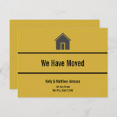 カスタム「私達は」移動発表を動かしました 案内状 (正面/裏面)