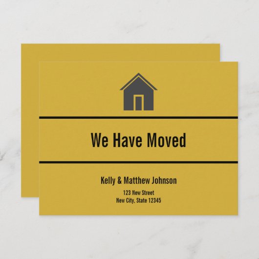 カスタム「私達は」移動発表を動かしました 案内状 (正面/裏面)