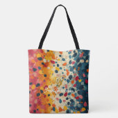 カスタム：秋の華麗なパーソナライズされたトート トートバッグ (裏面)