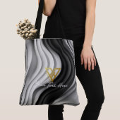 カスタム:穏やかな渦カスタムトート トートバッグ (クローズアップ)